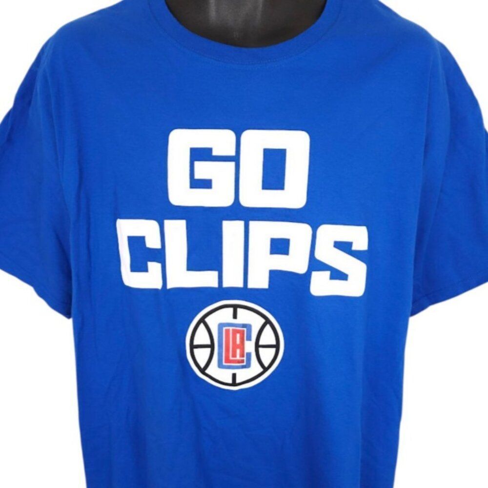 LA Clippers T Shirt Mens Size XL Blue Los Angeles NBA Basketball Go Clips